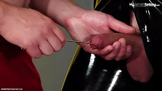 Hot boy loves CBT&comma; jingling added to control&excl; Turns him on SO MUCH&excl;